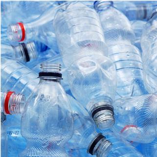 A pile of plastic bottles